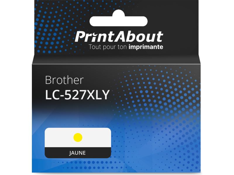 Cartucho compatible Brother LC-527XLY - Amarillo - Alta capacidad