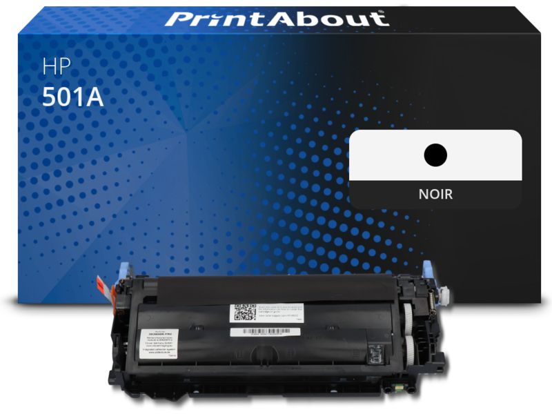 Toner compatible PrintAbout HP 501A (Q6470A) Noir