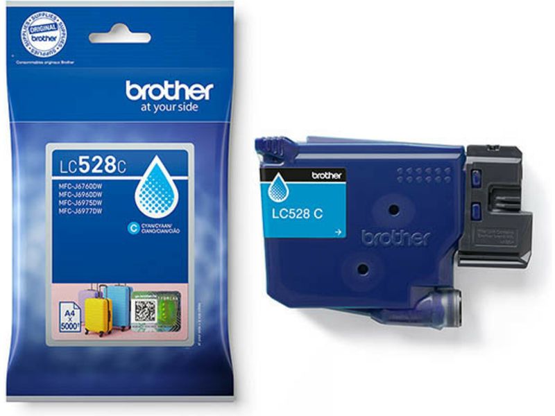 Cartucho de tinta Brother LC-528C - Cian - Alta capacidad