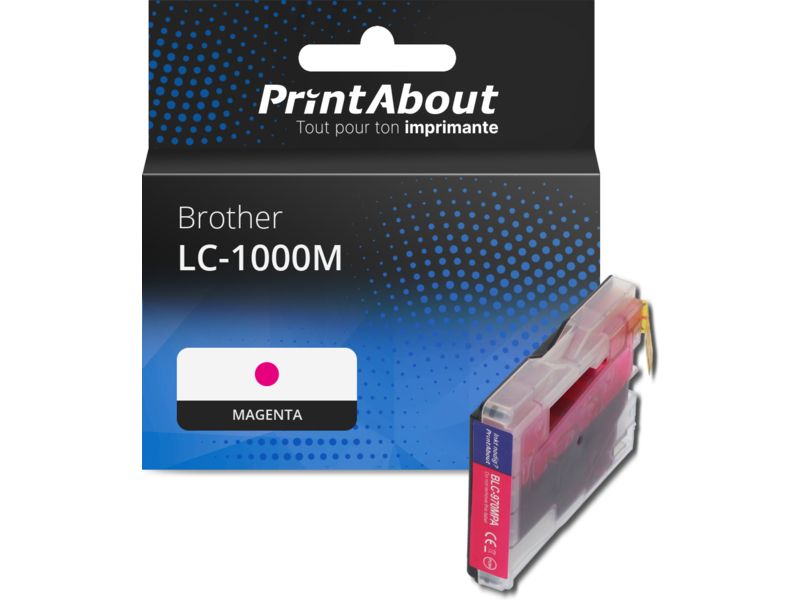 Cartouche d'encre Brother LC-1000M Magenta par PrintAbout