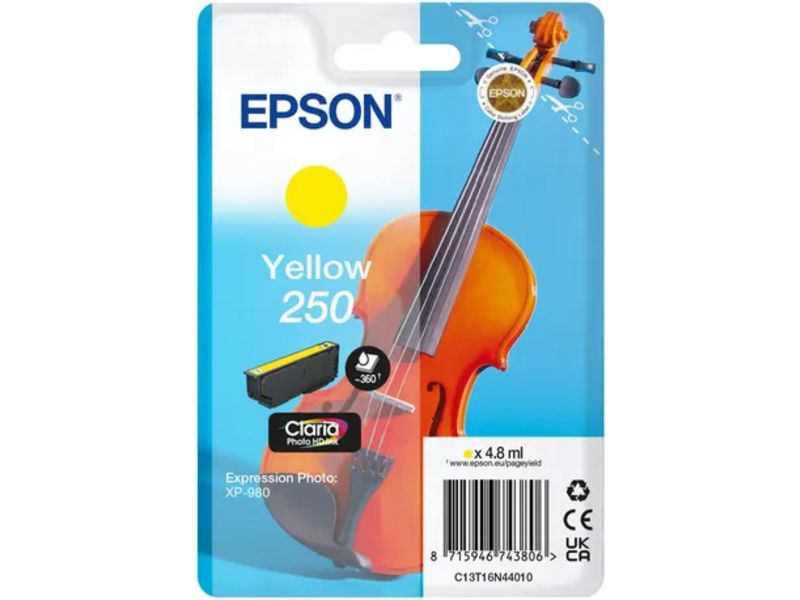 Cartucha de tinta amarilla Epson 250 (C13T16N44010)
