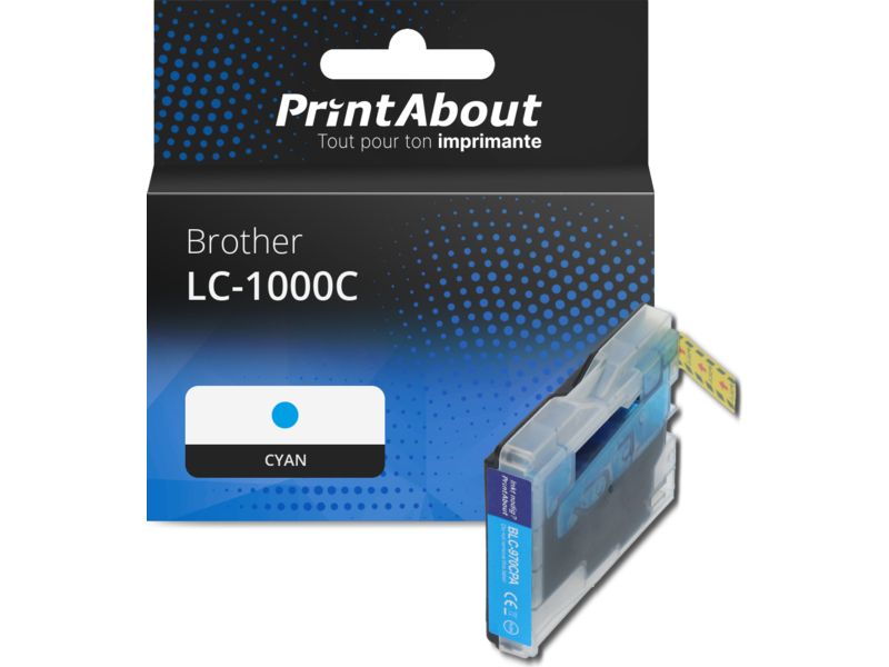 Cartucho de tinta Brother LC-1000C ciano por PrintAbout