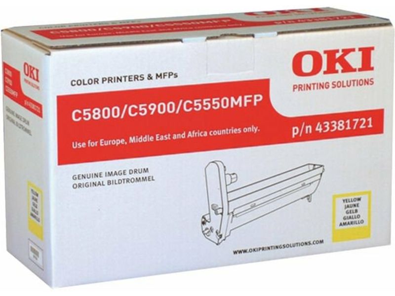 Cartouche de toner jaune OKI 43381721