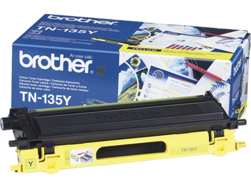 Cartouche de toner Brother TN-135Y Jaune - Grande capacité