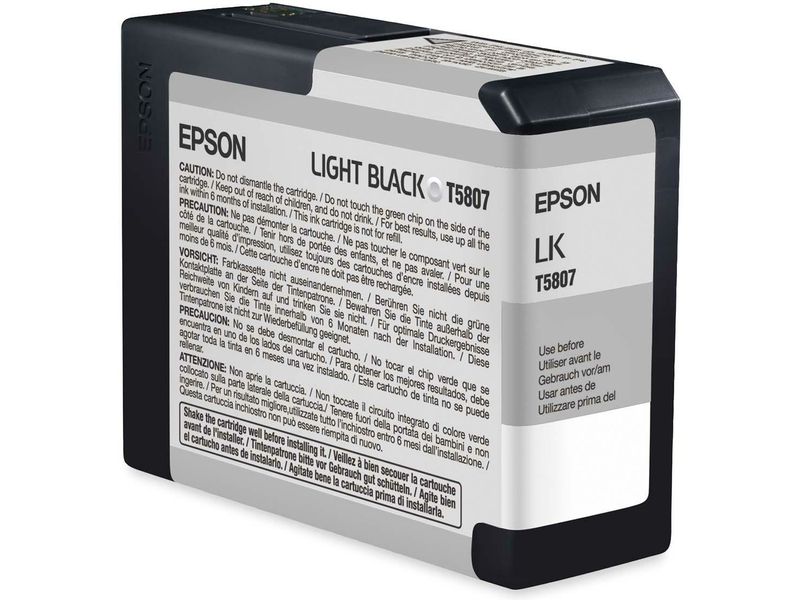 Epson T580 - Light Black Ink Cartridge