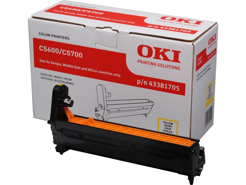 Cartouche d'encre OKI - Jaune - 43381705