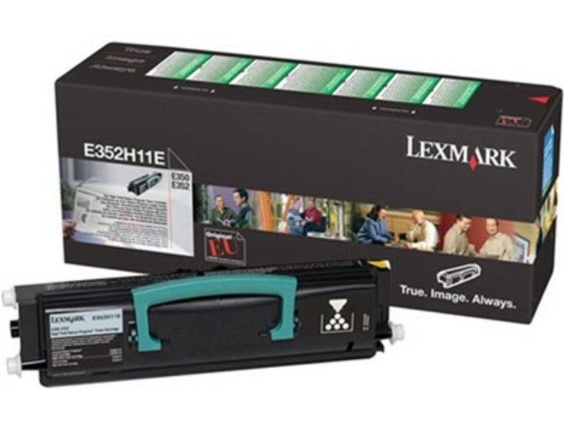 Toner Lexmark E352H11E Negro - Alta capacidad