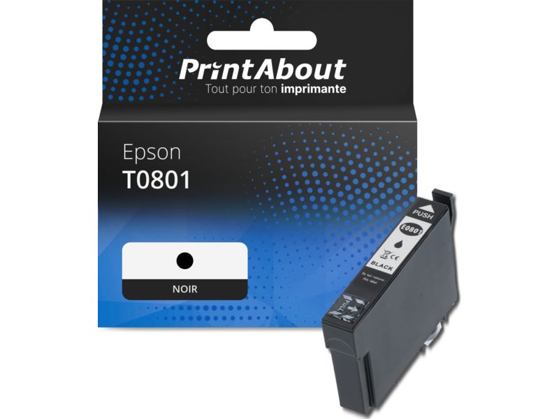 Cartucho compatible Epson T0801 - Negro
