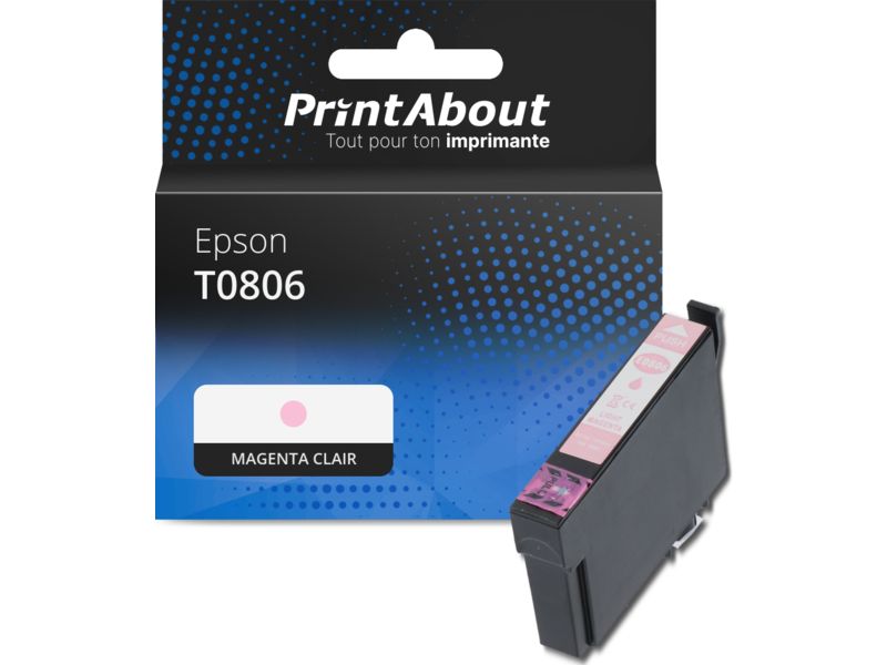 Cartouche compatible Epson T0806 - Magenta clair