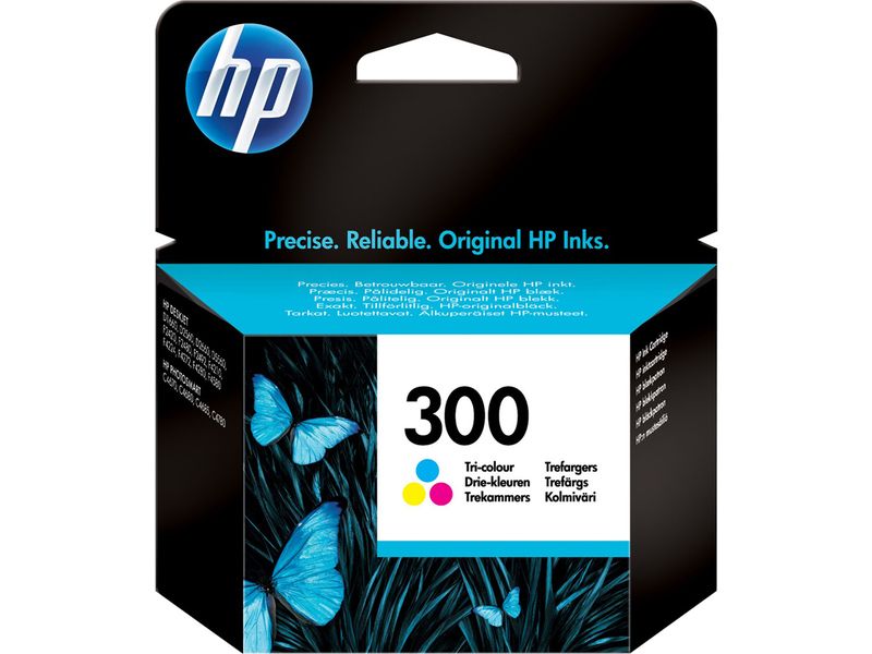 Cartucho de tinta HP 300 Tri-Colores (CC643EE)