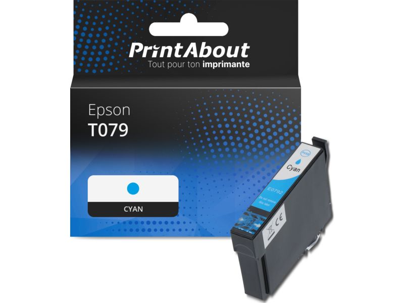 Cartucho compatible Epson T079 (C13T07924010) - Ciano de PrintAbout