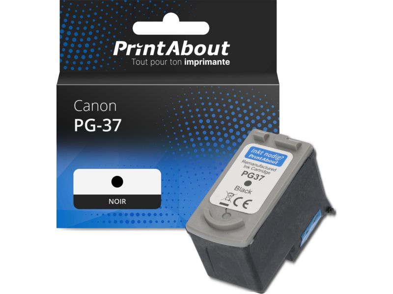 Cartouche d'encre Canon compatible PG-37 - Noir