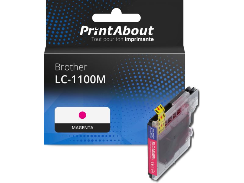 Cartouche compatible Brother LC-1100M - Magenta