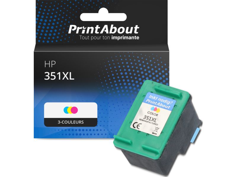 Cartouche compatible HP 351XL (CB338EE) - 3 couleurs - Grande capacité
