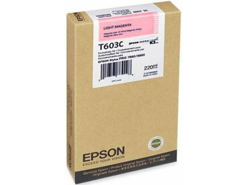 Cartucho de tinta Epson T603C - Magenta claro - 220 ml