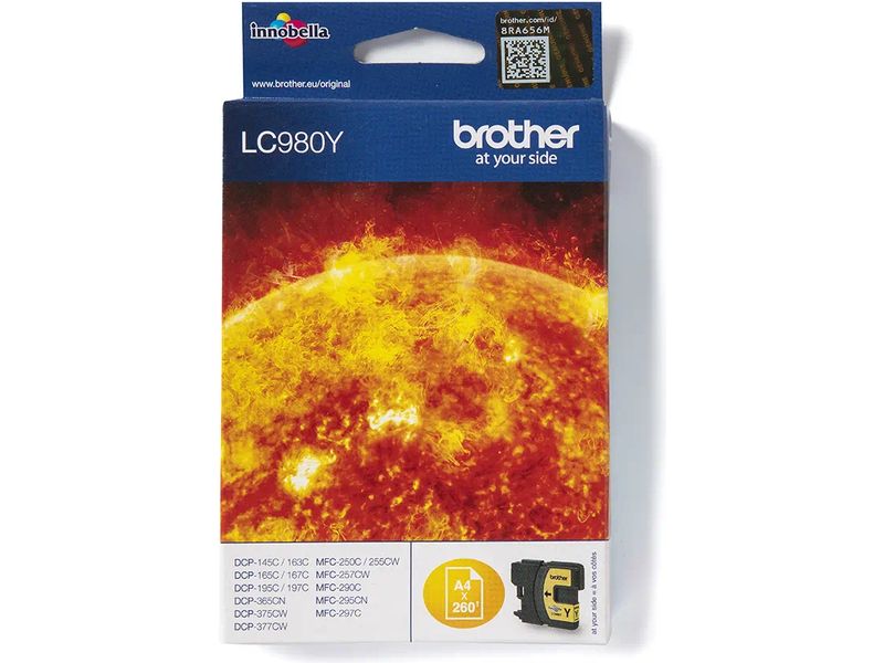 Cartouche d'encre jaune Brother LC-980Y