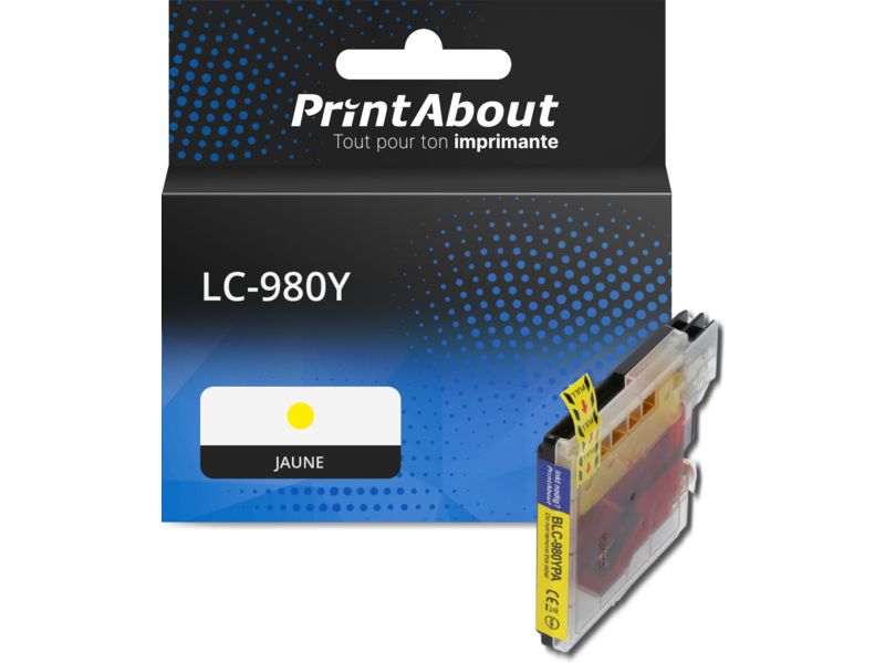 Cartouche compatible Brother LC-980Y Jaune