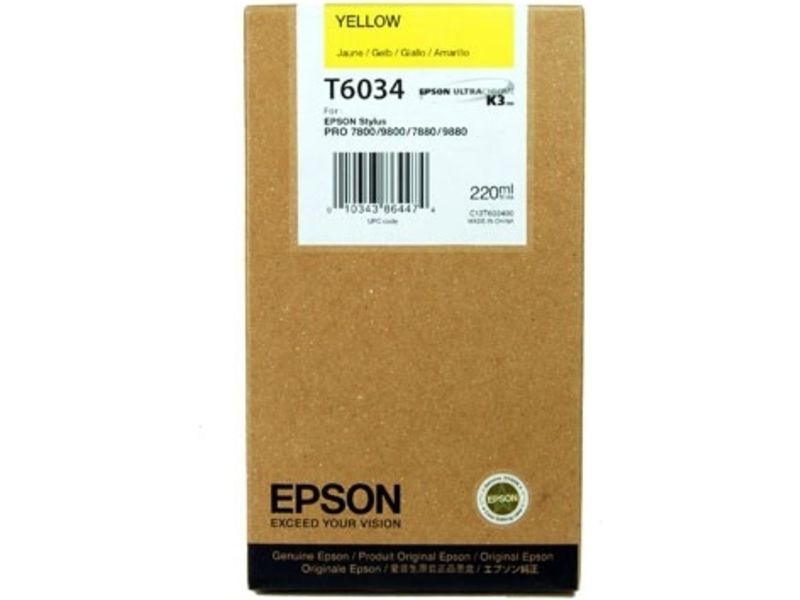 Cartucho de tinta Epson T6034 Amarillo