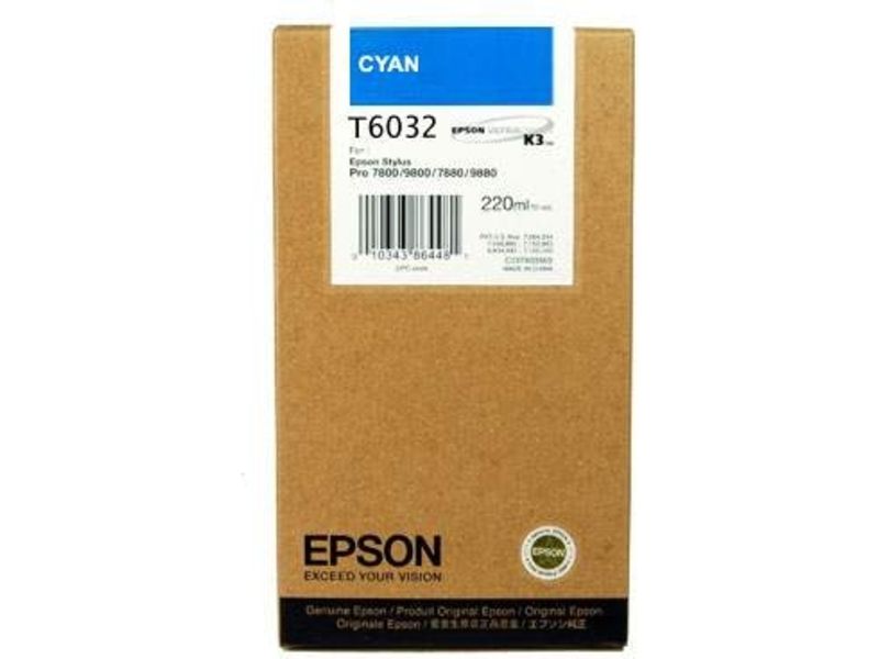 Cartouche d'encre Epson T6032 Cyan