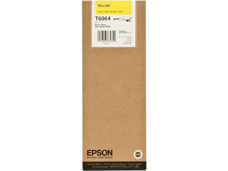Cartucho de tinta amarilla Epson, 220 ml