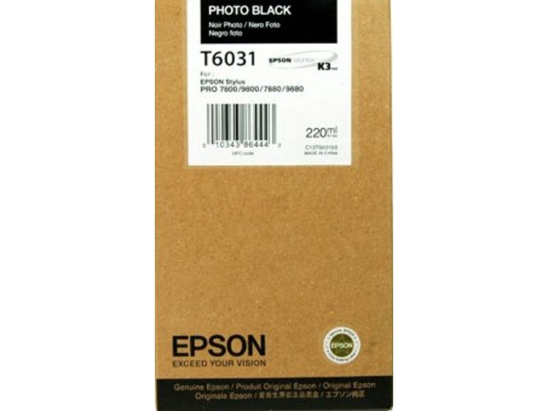 Epson T6031 Photo Black Ink Cartridge