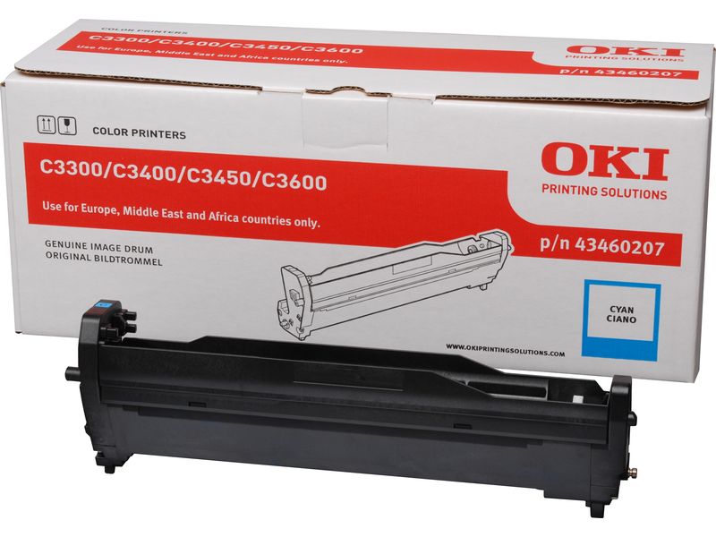 Cartouche de toner cyan OKI (43460207)