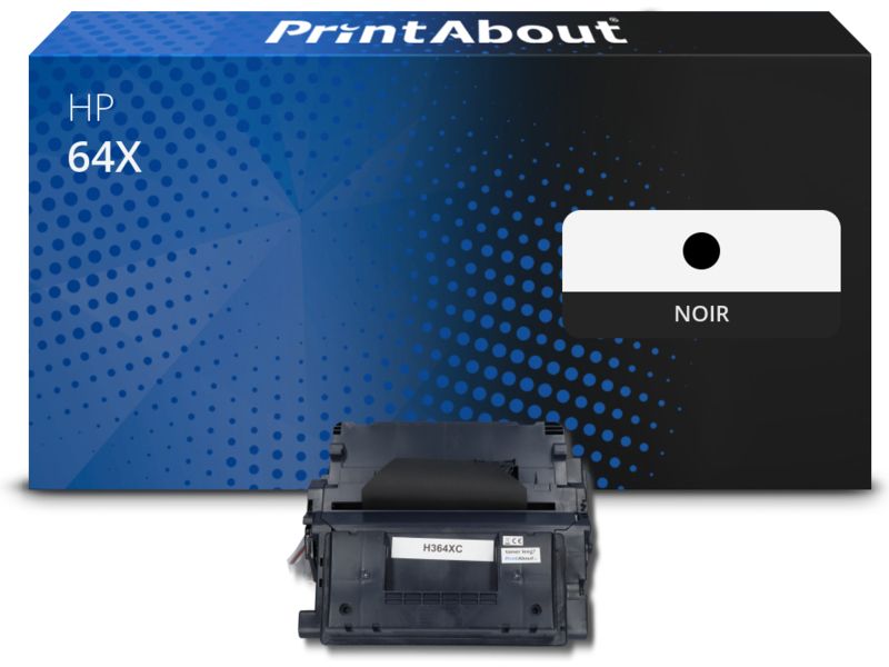 Toner compatible HP 64X PrintAbout - Noir - Grande capacité