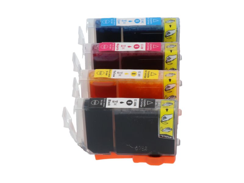 Cartucho de tinta compatible PrintAbout Canon CLI-8BK - 4 colores - Multipack