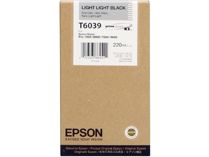 Cartucho de tinta Epson T6039 Negro claro