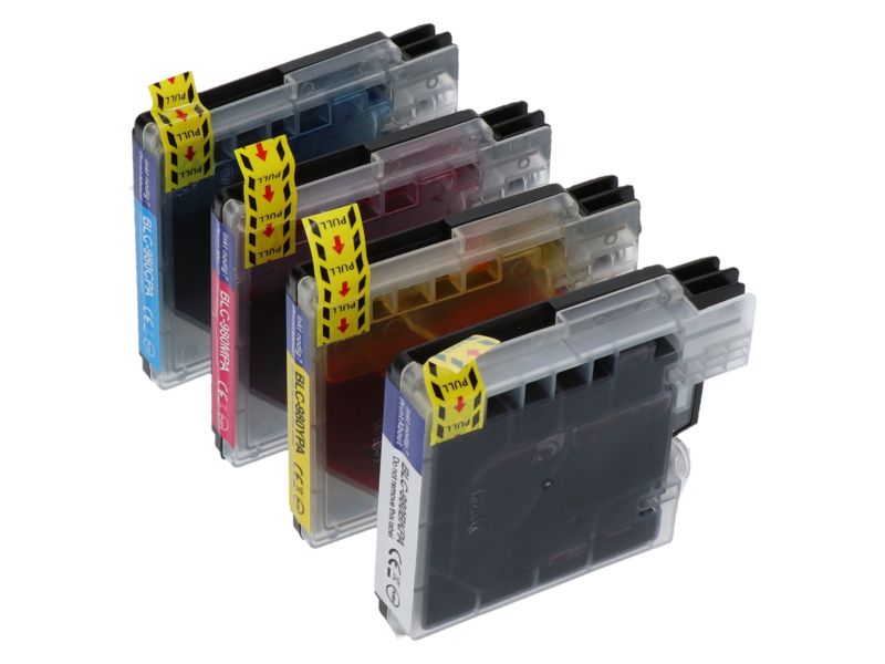 Cartucho compatible Brother LC-1100VALBP - 4 colores - Multipack