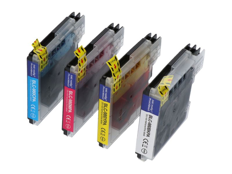 Cartucho compatible Brother LC-1100VALBP - 4 colores - Multipack
