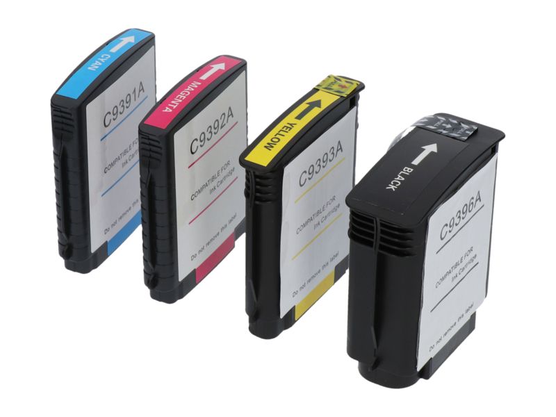 Cartucho compatible HP 88XL (C9396AE) - 4 colores - Alta capacidad - Multipack