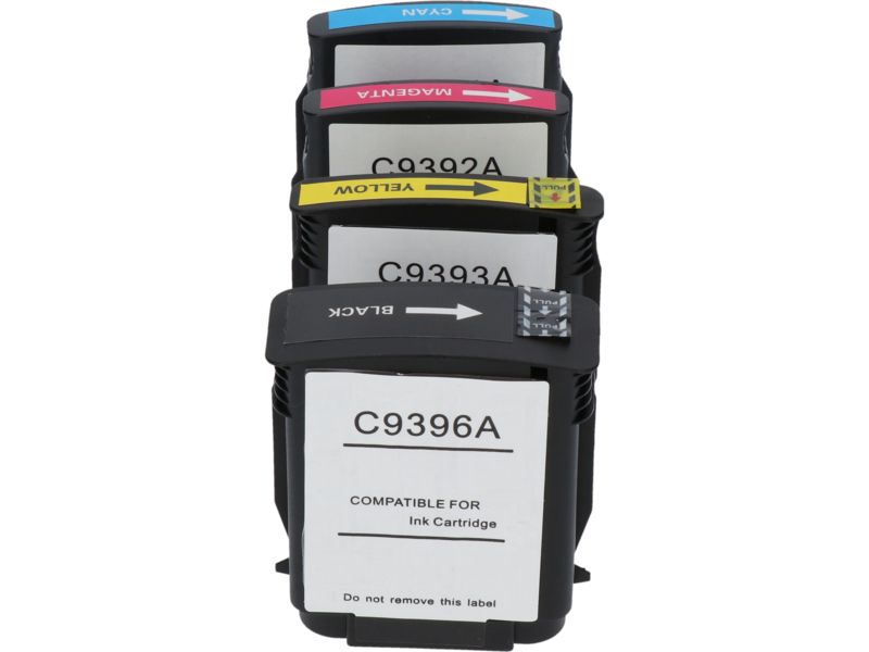 Cartucho compatible HP 88XL (C9396AE) - 4 colores - Alta capacidad - Multipack
