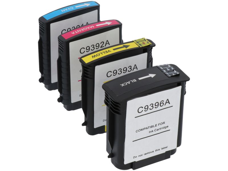 Cartucho compatible HP 88XL (C9396AE) - 4 colores - Alta capacidad - Multipack