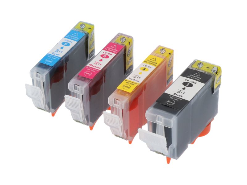 Cartouche d'encre PrintAbout compatible Canon PGI-5BK 4 couleurs - Multipack