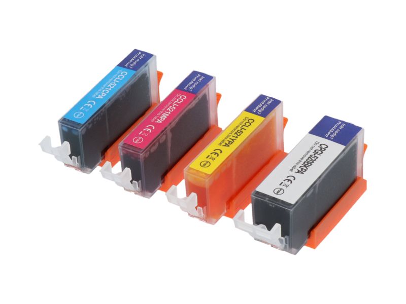 Cartouche d'encre compatible Canon CLI-521 CMYK - 4 couleurs - Multipack, 62 ml