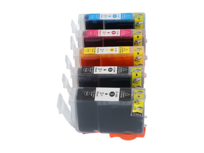 Cartouche d'encre compatible PrintAbout Canon PGI-5BK - 5 couleurs - Multipack