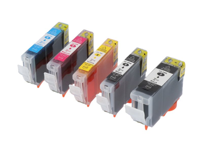 Cartouche d'encre compatible PrintAbout Canon PGI-5BK - 5 couleurs - Multipack