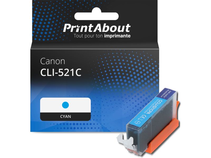 Canon CLI-521C Cyan Ink Cartridge by PrintAbout