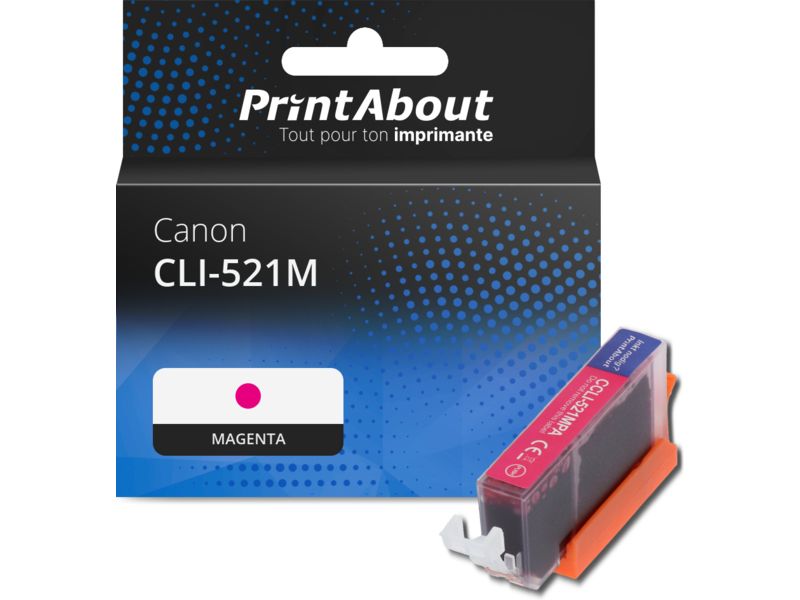 Cartouche d'encre Canon CLI-521M Magentha par PrintAbout