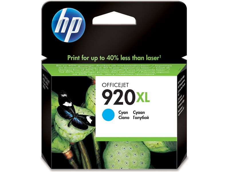 Cartucho de tinta HP 920XL Cian - Alta capacidad