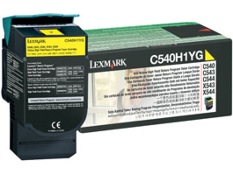 Toner Lexmark C540H1YG Amarillo - Alta capacidad