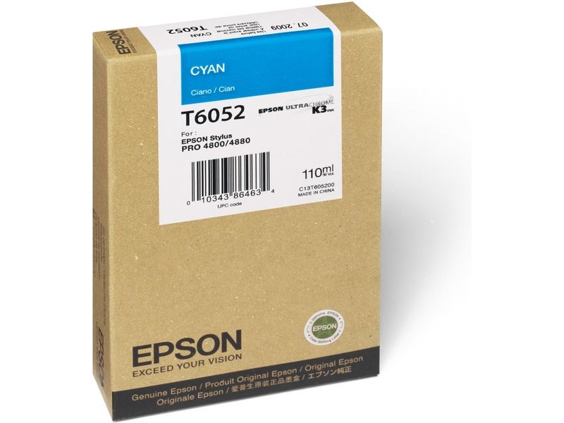 Epson T6052 Cyan Ink Cartridge (C13T605200)