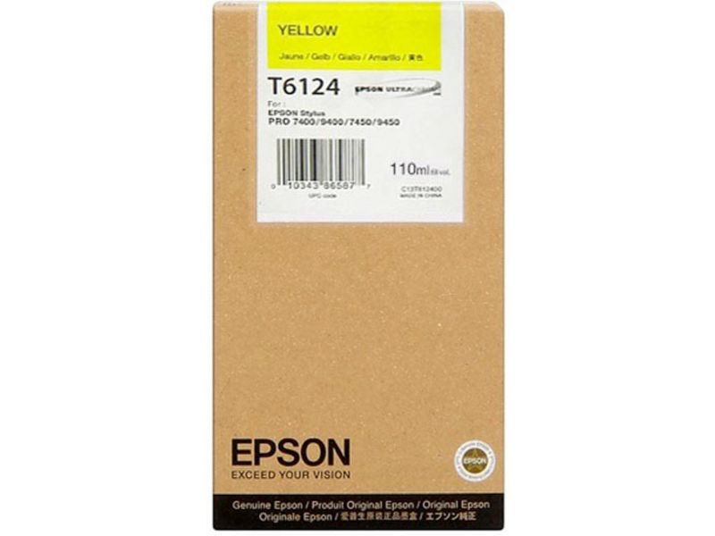 Cartucho de tinta amarilla Epson T6124 (C13T612400)