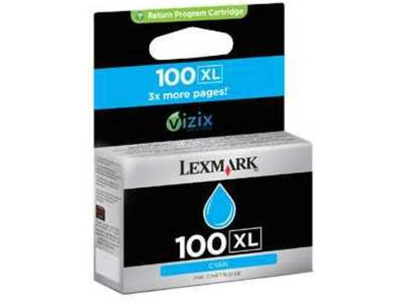 Lexmark 100XL Cyan Ink Cartridge - High Capacity