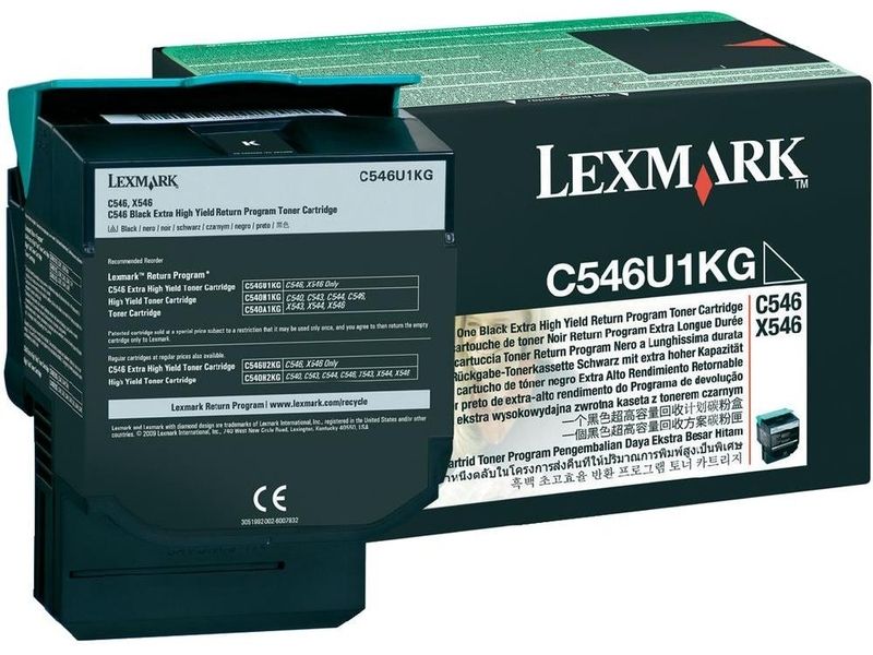 Toner Lexmark C546U1KG Noir