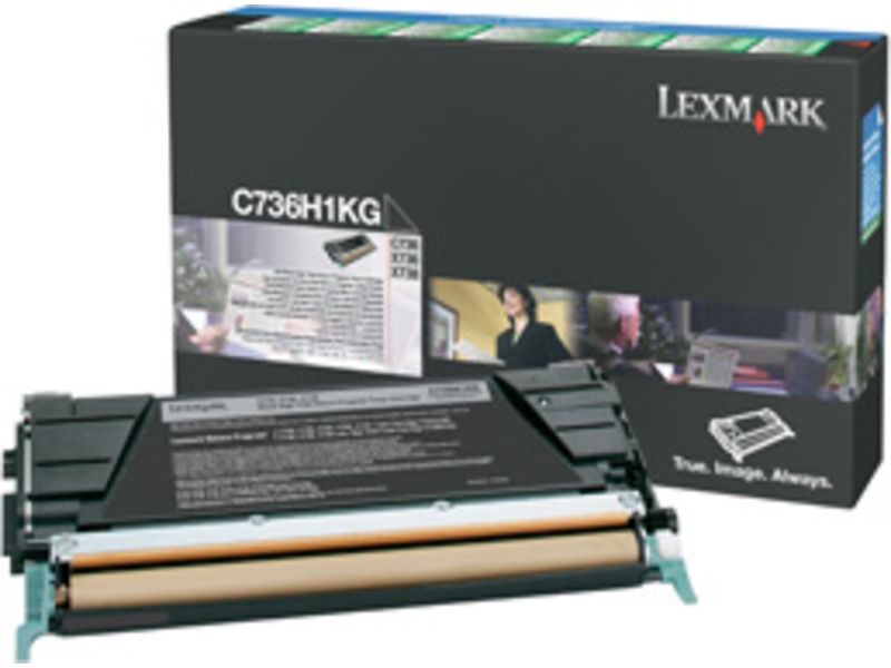 Cartouche de toner Lexmark C736H1KG Noir - Grande capacité