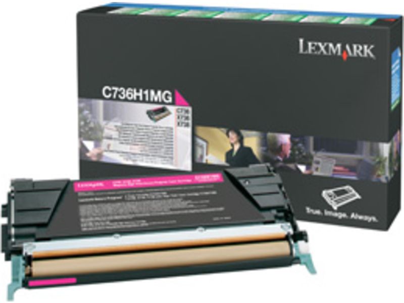 Cartouche d'encre Lexmark C736H1MG Magentă - Grande capacité