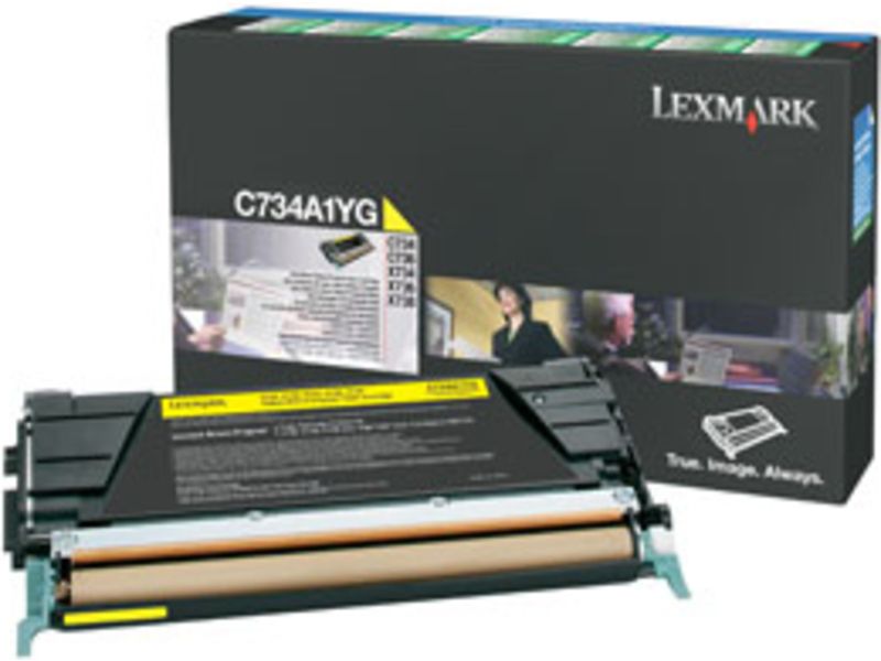 Toner Lexmark C734A1YG Amarillo
