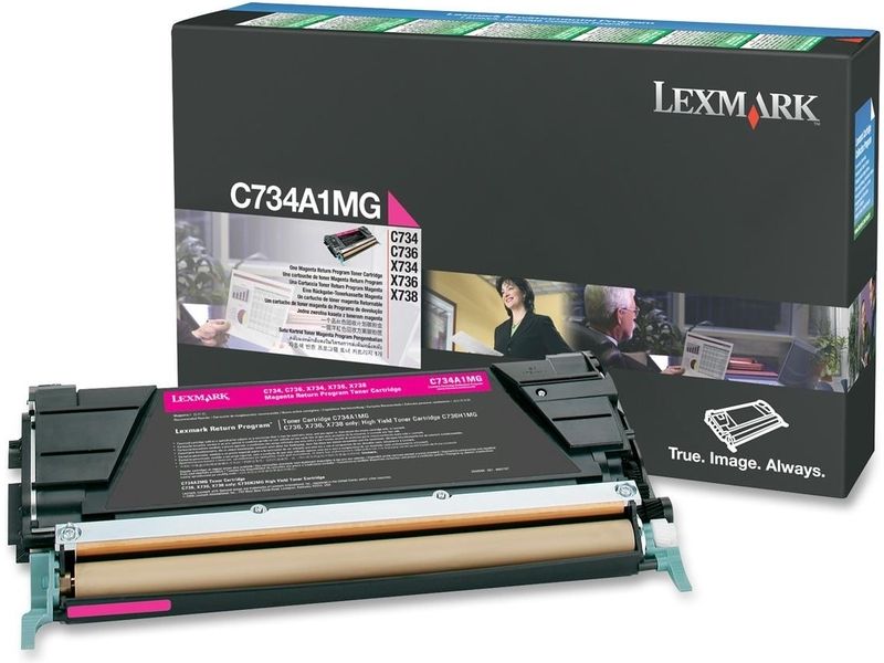 Lexmark C734A1MG Magenta Toner